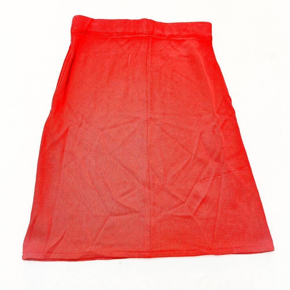 Le Maglie Piano Piano Dolce Carlotta Orange Red Pencil Skirt Size S/M